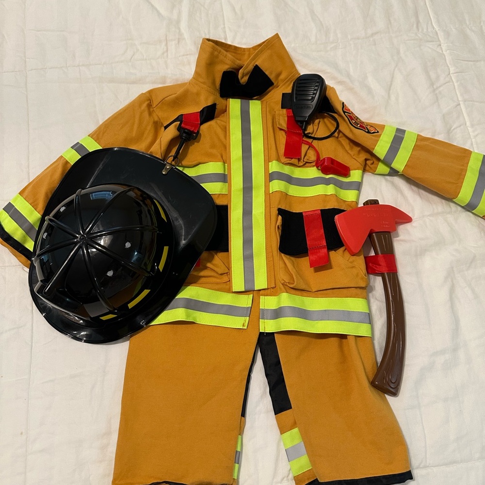 Kids Firefighter Costume with Accessories